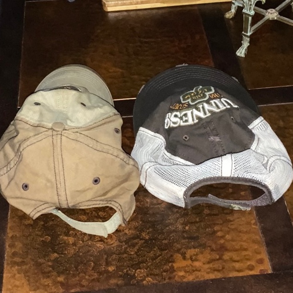 Two Guinness Ball Caps Distressed Style Adjustable - Picture 3 of 11